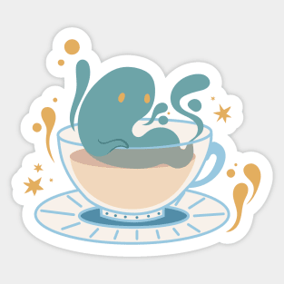 Haunted tea party Sticker